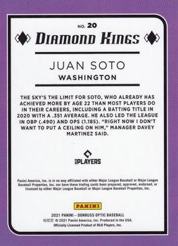 2021 Donruss Optic #20 Juan Soto Back