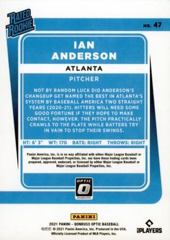 2021 Donruss Optic #47 Ian Anderson Back