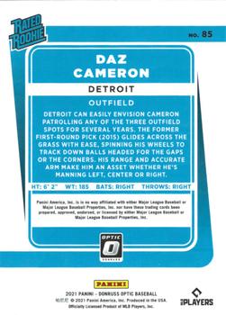 2021 Donruss Optic #85 Daz Cameron Back