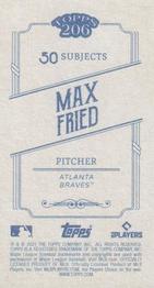 2021 Topps 206 #NNO Max Fried Back
