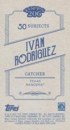 2021 Topps 206 #NNO Ivan Rodriguez Back
