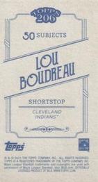 2021 Topps 206 #NNO Lou Boudreau Back