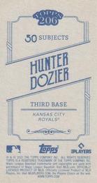 2021 Topps 206 #NNO Hunter Dozier Back