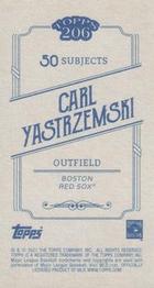 2021 Topps 206 #NNO Carl Yastrzemski Back