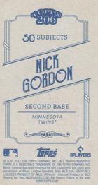 2021 Topps 206 #NNO Nick Gordon Back