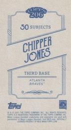 2021 Topps 206 #NNO Chipper Jones Back