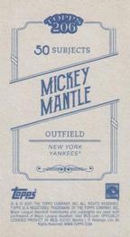 2021 Topps 206 #NNO Mickey Mantle Back