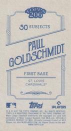 2021 Topps 206 #NNO Paul Goldschmidt Back