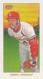 2021 Topps 206 - Missing Black Plate (Wave 1 Exclusive) #NNO Bob Gibson Front