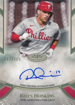 2021 Topps Tier One - Prime Performers Autographs #PPA-RH Rhys Hoskins Front