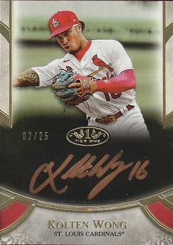 2021 Topps Tier One - Prime Performers Autographs Bronze Ink #PPA-KWO Kolten Wong Front
