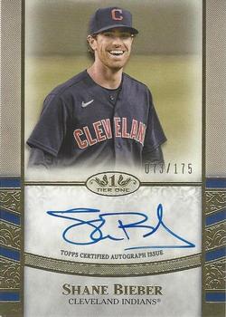 2021 Topps Tier One - Tier One Autographs #T1A-SB Shane Bieber Front