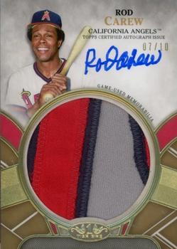 2021 Topps Tier One - Autographed Prodigious Patches #PPA-RC Rod Carew Front