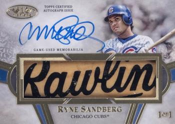 2021 Topps Tier One - Tier One Autographed Limited Lumber #LLA-RS Ryne Sandberg Front
