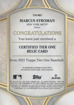 2021 Topps Tier One - Tier One Relics #T1R-MST Marcus Stroman Back