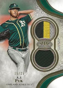2021 Topps Tier One - Tier One Relics Dual Patch #T1R2-AJP A.J. Puk Front