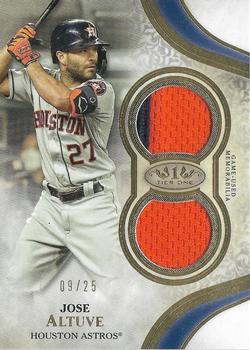 2021 Topps Tier One - Tier One Relics Dual Patch #T1R2-JAL Jose Altuve Front