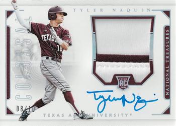 2016 Panini National Treasures Collegiate - Colossal Prime Signatures #46 Tyler Naquin Front
