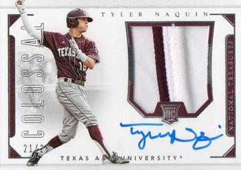 2016 Panini National Treasures Collegiate - Colossal Signatures #46 Tyler Naquin Front