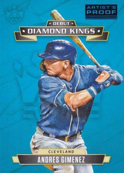 2021 Panini Diamond Kings - Debut Diamond Kings Artist Proof Blue #DDK-NM Andres Gimenez Front