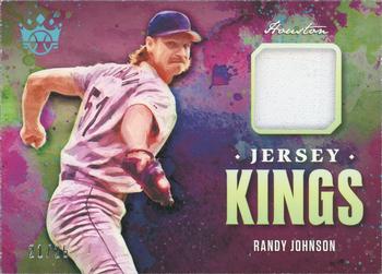 2021 Panini Diamond Kings - Jersey Kings Holo Platinum Blue #JK-RJ Randy Johnson Front