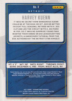 2021 Panini Diamond Kings - Artist's Proof Blue #3 Harvey Kuenn Back