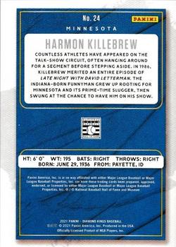 2021 Panini Diamond Kings - Framed Blue #24 Harmon Killebrew Back