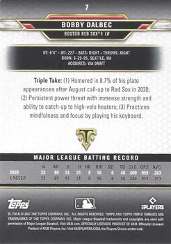 2021 Topps Triple Threads #7 Bobby Dalbec Back