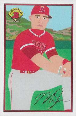 2021 Topps 1989 Bowman x Keith Shore #1 Mike Trout Front