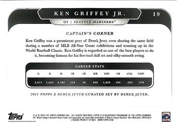 2021 Topps x Derek Jeter: Captain's Crew #19 Ken Griffey Jr. Back