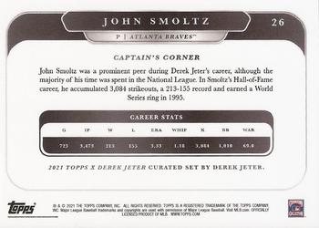 2021 Topps x Derek Jeter: Captain's Crew #26 John Smoltz Back