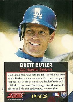 1993 Score - The Franchise #19 Brett Butler Back