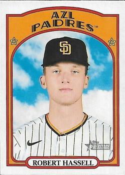2021 Topps Heritage Minor League #1 Robert Hassell Front
