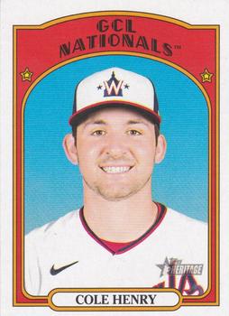 2021 Topps Heritage Minor League #14 Cole Henry Front