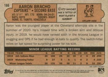 2021 Topps Heritage Minor League #166 Aaron Bracho Back