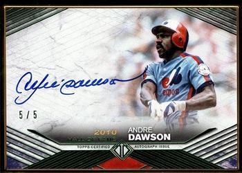 2021 Topps Transcendent Collection Hall of Fame Edition - Transcendent Collection Image Variation Autographs Emerald #THOFV-AD Andre Dawson Front