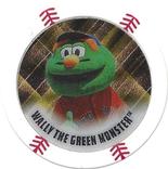 2015 Topps Chipz - Mascots Gold Foil Sticker #20 Wally the Green Monster Front