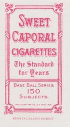 1982-85 Galasso Baseball Hobby Card Report T206 Reprints #NNO Ty Cobb Back
