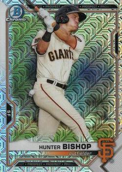 2021 Bowman - Chrome Prospects Mojo Refractor #BCP-18 Hunter Bishop Front
