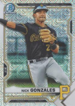2021 Bowman - Chrome Prospects Mojo Refractor #BCP-34a Nick Gonzales Front