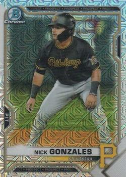 2021 Bowman - Chrome Prospects Mojo Refractor #BCP-34b Nick Gonzales Front