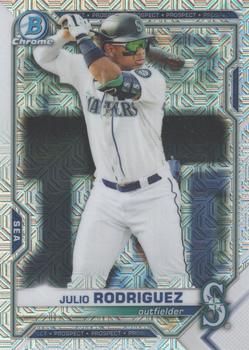 2021 Bowman - Chrome Prospects Mojo Refractor #BCP-86 Julio Rodriguez Front