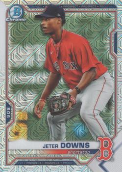 2021 Bowman - Chrome Prospects Mojo Refractor #BCP-107 Jeter Downs Front