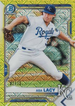 2021 Bowman - Chrome Prospects Mojo Refractor Yellow #BCP-83 Asa Lacy Front