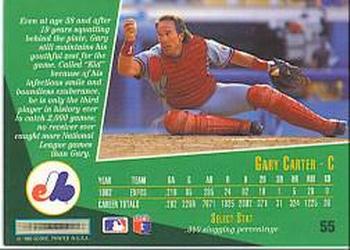 1993 Select #55 Gary Carter Back