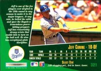 1993 Select #321 Jeff Conine Back