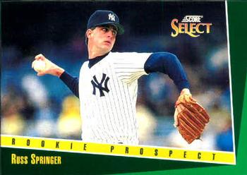 1993 Select #337 Russ Springer Front