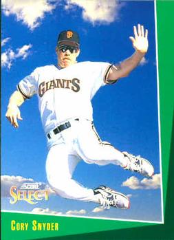 1993 Select #71 Cory Snyder Front