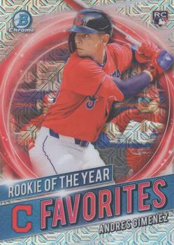 2021 Bowman - Chrome Rookie of the Year Favorites Mojo Refractor #RRY-AG Andres Gimenez Front