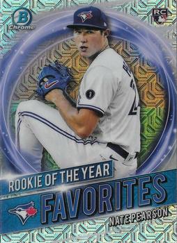 2021 Bowman - Chrome Rookie of the Year Favorites Mojo Refractor #RRY-NP Nate Pearson Front